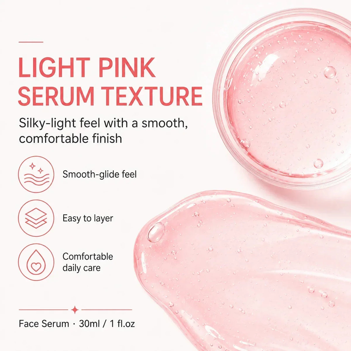 PDRN Peptide Face Serum 30ml with Collagen and Niacinamide – Hydrating Glow Serum