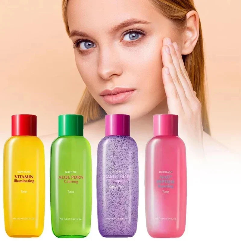 Hydrating Face Serum, Cream and Toner Collection – NAD Peptide, Vitamin, Bakuchiol and PDRN Options