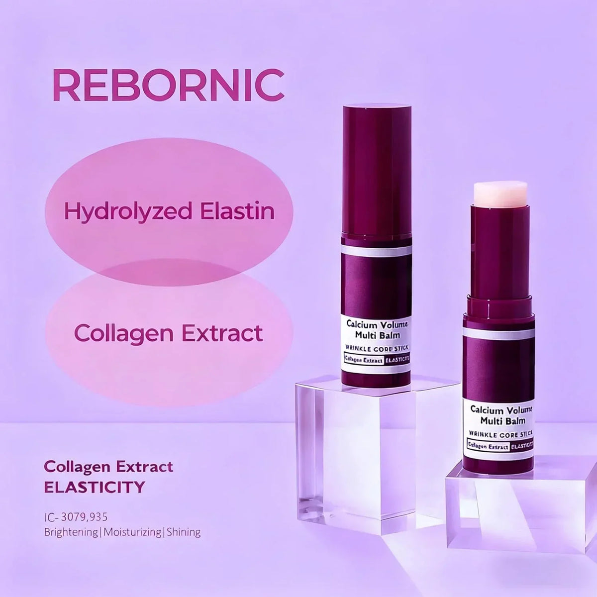 Collagen Moisturizing Balm Stick for Face and Neck – Hydrating Skin Stick for Use Before Makeup