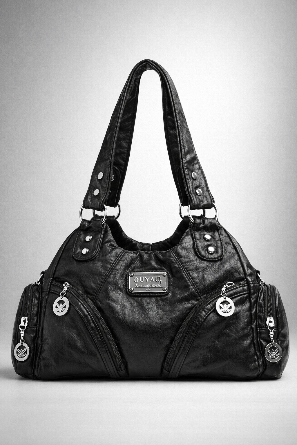Small black handbag for school | LIVORNO