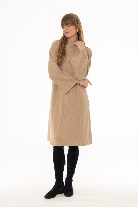 CHITHELABEL - Tan Corduroy Flare Dress