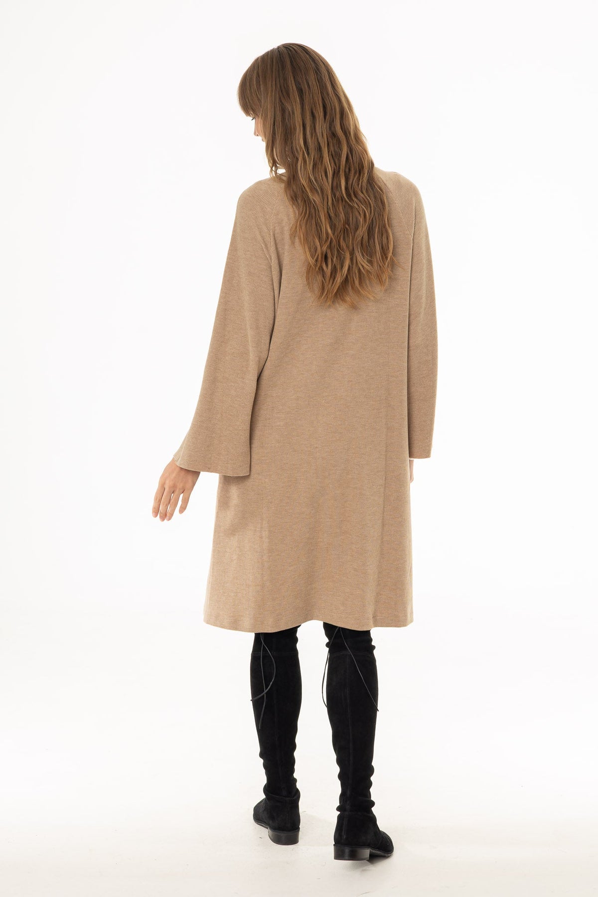 CHITHELABEL - Tan Corduroy Flare Dress