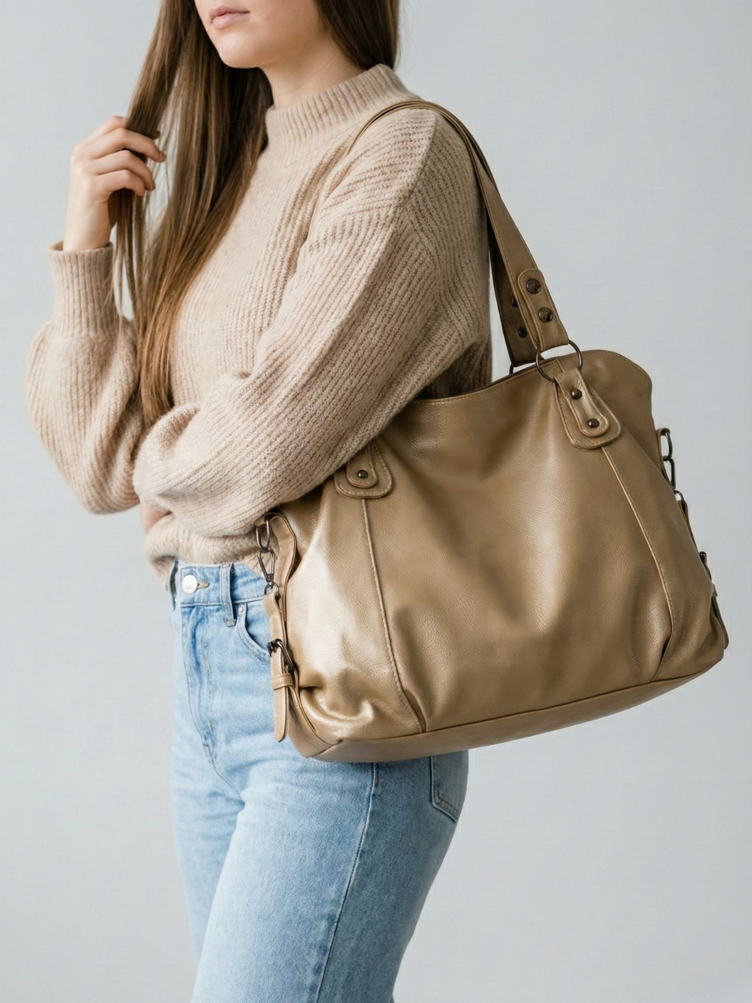 Leather bag for university | ROMA