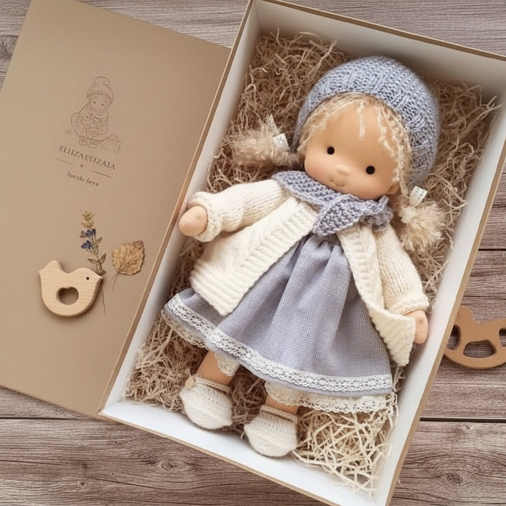 WALDOLLY - Handmade cotton doll designed for comforting imaginative play