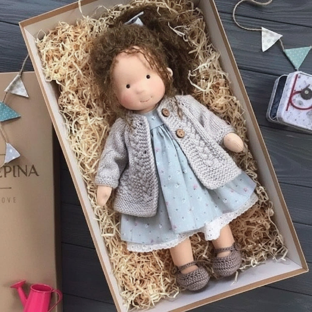 WALDOLLY - Handmade cotton doll designed for comforting imaginative play