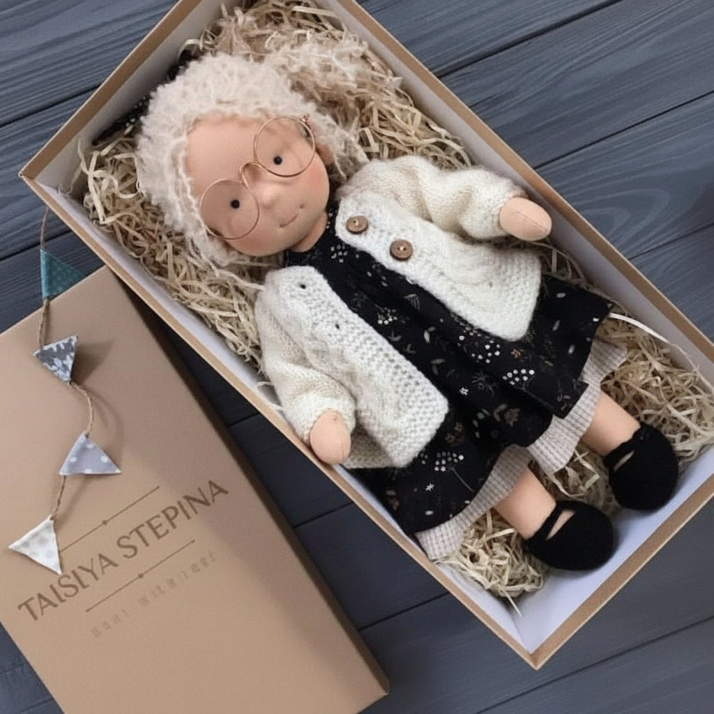 WALDOLLY - Handmade cotton doll designed for comforting imaginative play