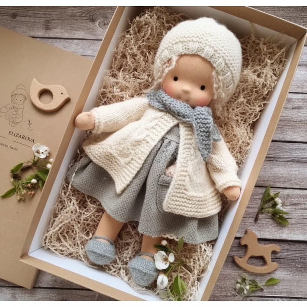 WALDOLLY - Handmade cotton doll designed for comforting imaginative play