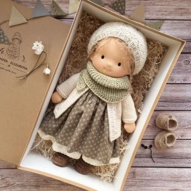 WALDOLLY - Handmade cotton doll designed for comforting imaginative play