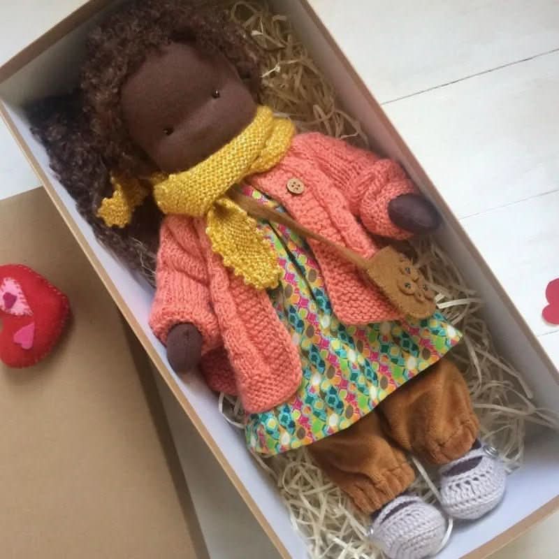 WALDOLLY - Handmade cotton doll designed for comforting imaginative play