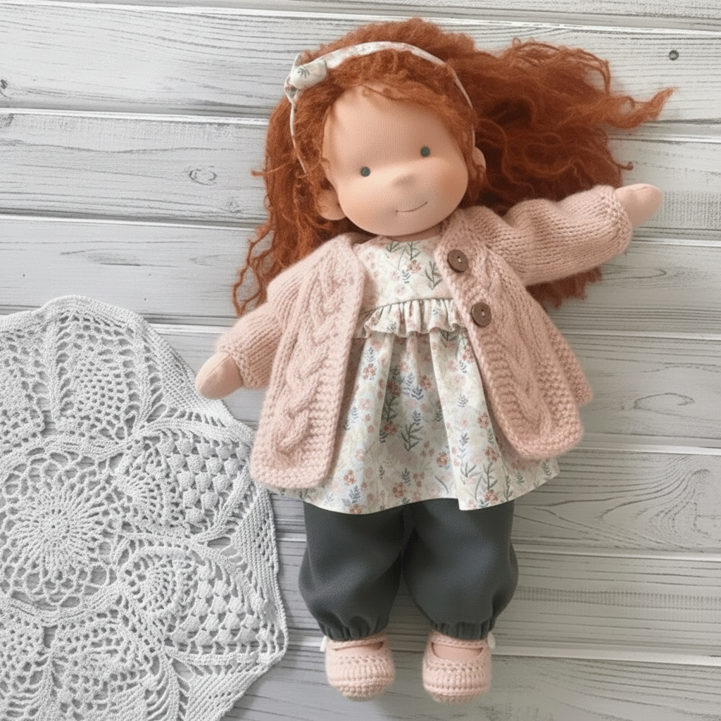 WALDOLLY - Handmade cotton doll designed for comforting imaginative play