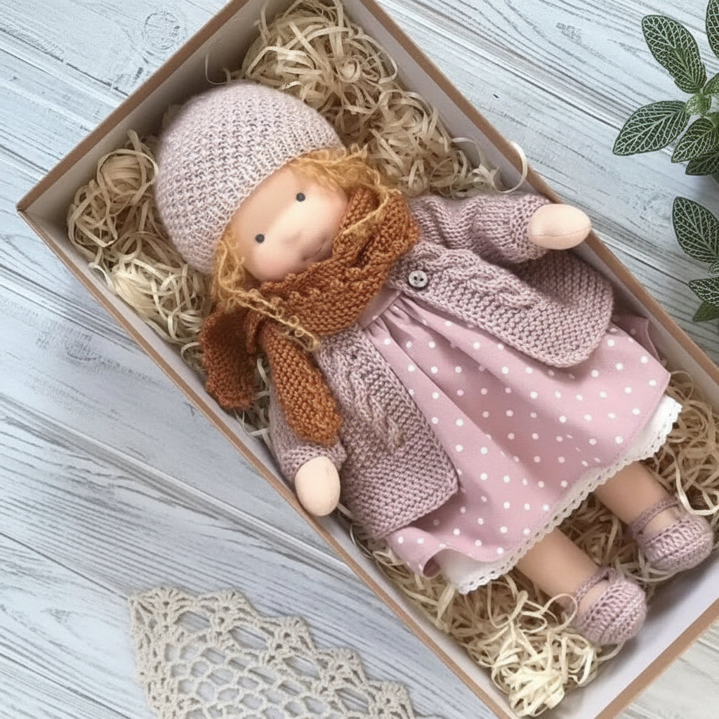 WALDOLLY - Handmade cotton doll designed for comforting imaginative play