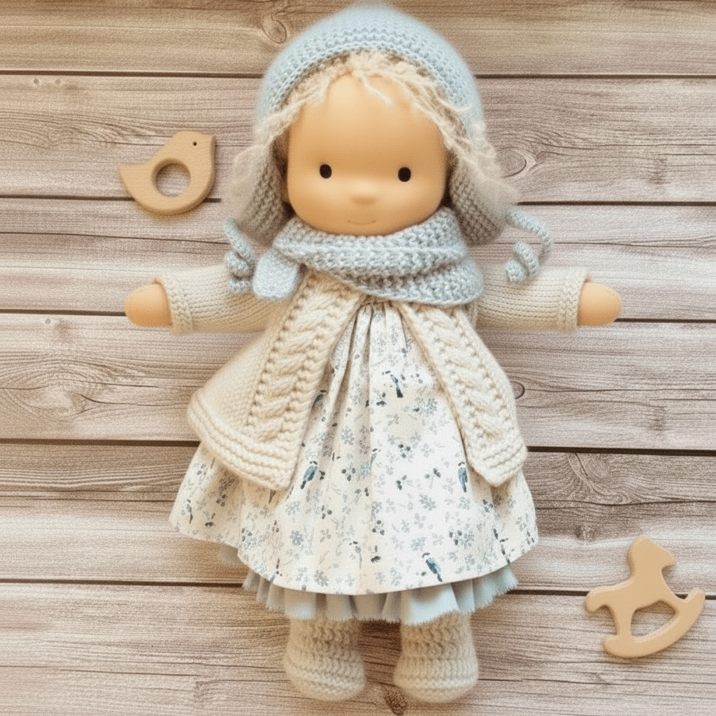 WALDOLLY - Handmade cotton doll designed for comforting imaginative play
