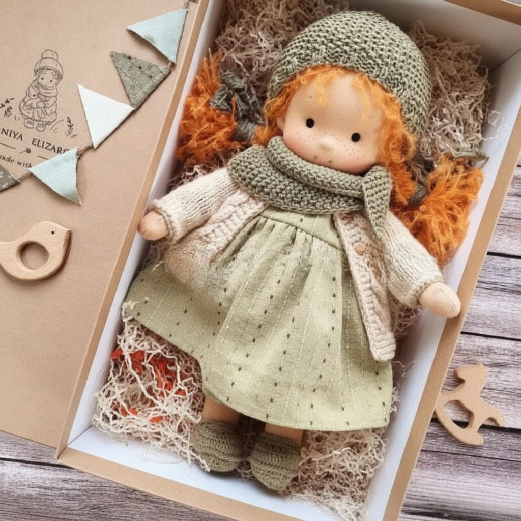 WALDOLLY - Handmade cotton doll designed for comforting imaginative play