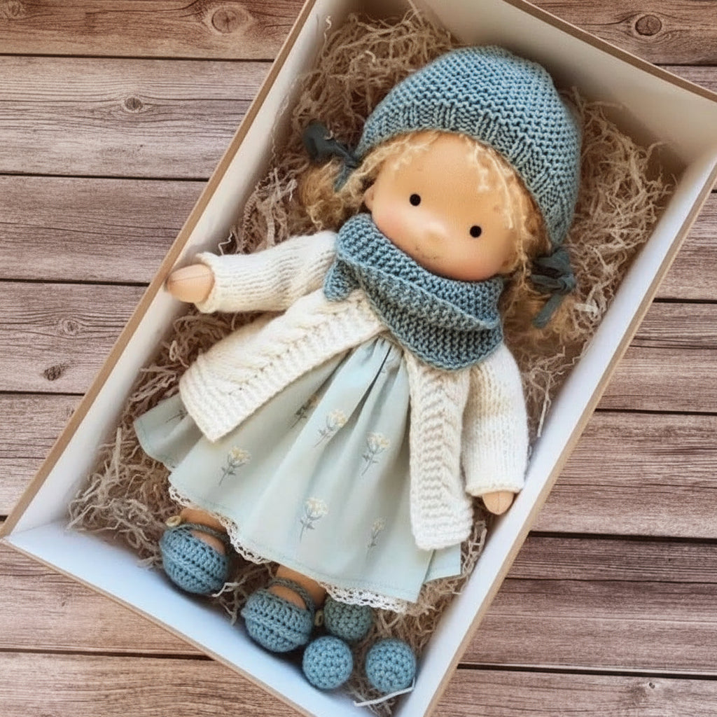WALDOLLY - Handmade cotton doll designed for comforting imaginative play