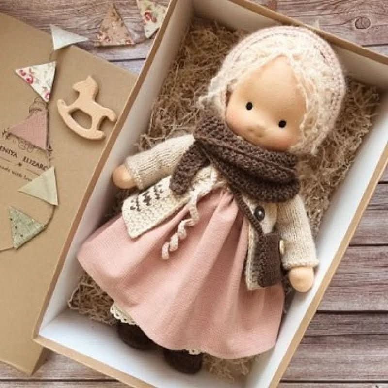 WALDOLLY - Handmade cotton doll designed for comforting imaginative play