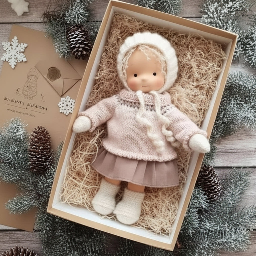 WALDOLLY - Handmade cotton doll designed for comforting imaginative play