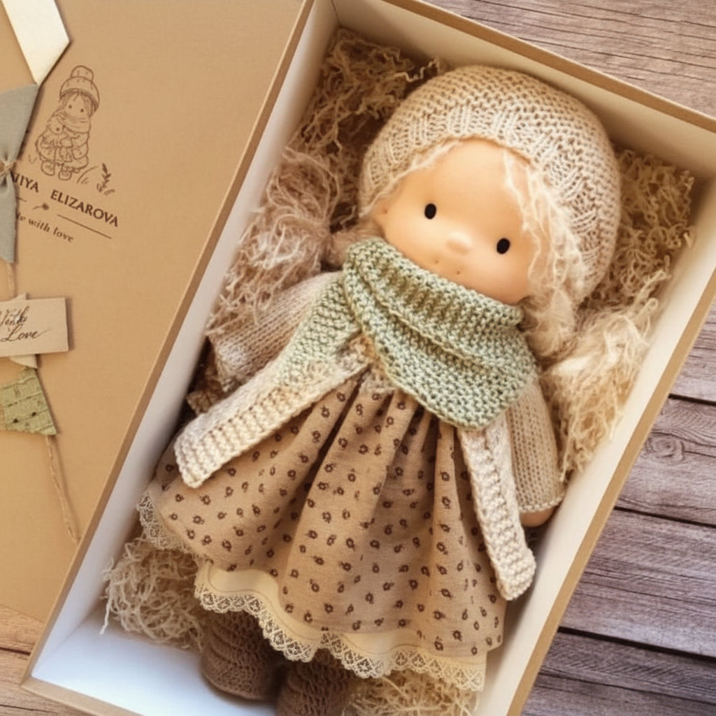 WALDOLLY - Handmade cotton doll designed for comforting imaginative play