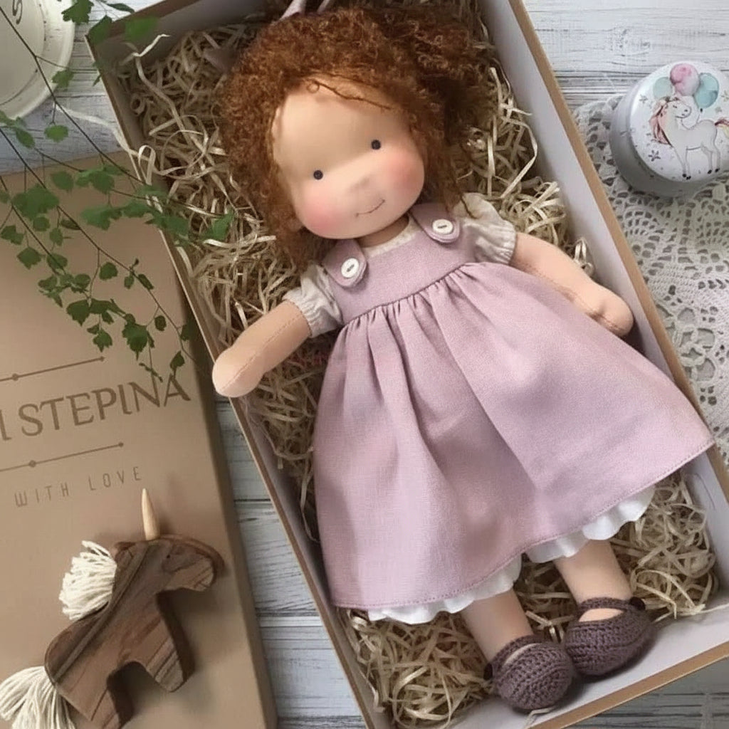 WALDOLLY - Handmade cotton doll designed for comforting imaginative play