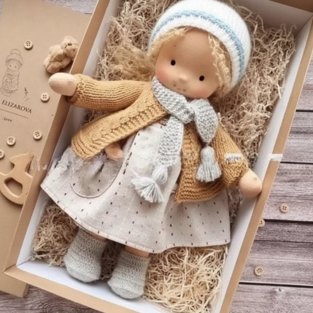 WALDOLLY - Handmade cotton doll designed for comforting imaginative play