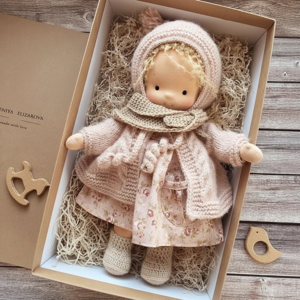 WALDOLLY - Handmade cotton doll designed for comforting imaginative play