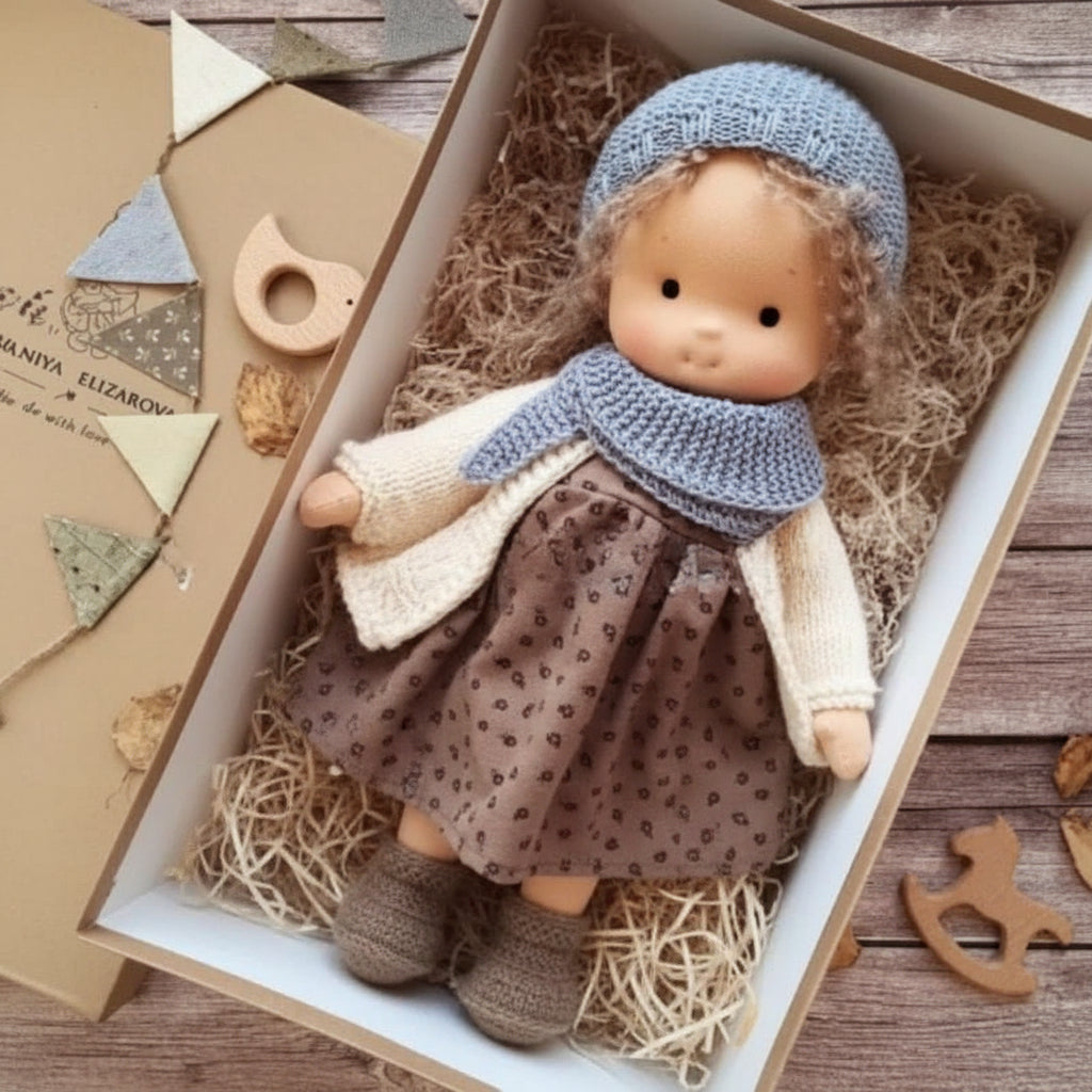 WALDOLLY - Handmade cotton doll designed for comforting imaginative play