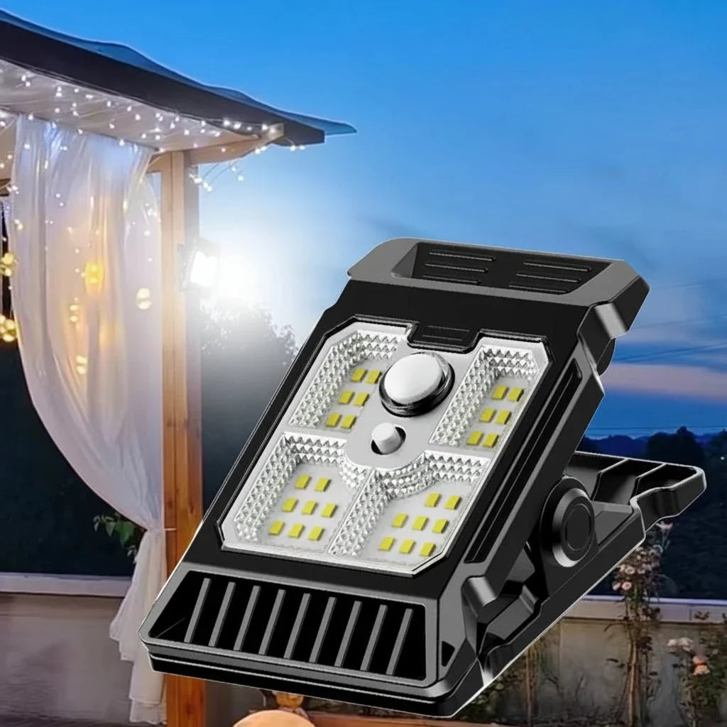 CLIPGLOW – Smart Solar Clip Light for Outdoor Use