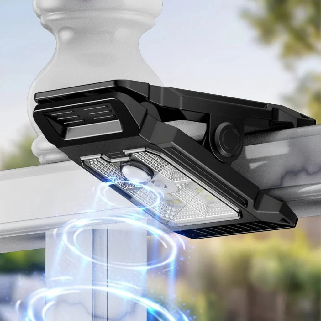 CLIPGLOW – Smart Solar Clip Light for Outdoor Use