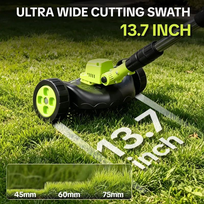🔥 Cut, Edge & Trim with Ease! 🌿 21V 3-in-1 Cordless Trimmer + 2 Batteries | Save 55% Today