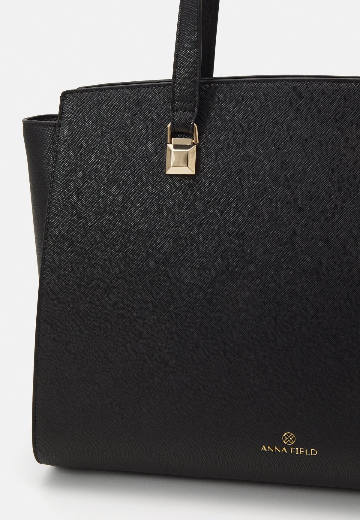 CHITHELABEL - Sleek Black Faux Leather Laptop Bag
