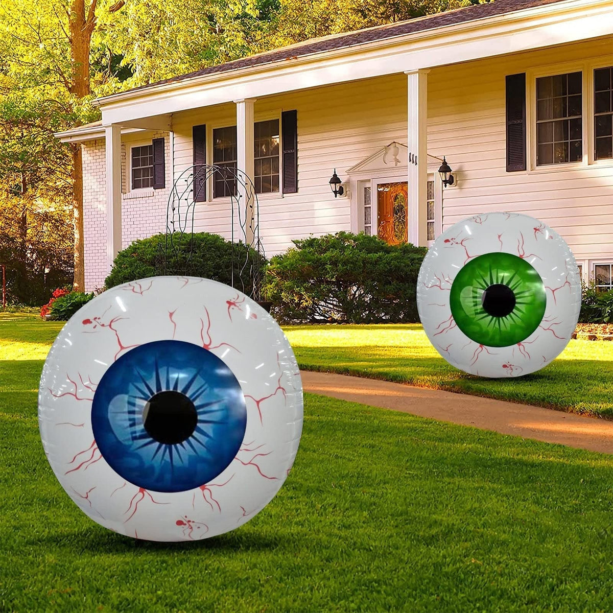 Halloween Balloon Decoration Eyeball with Bloodshot Design for Party and Haunted House Decor