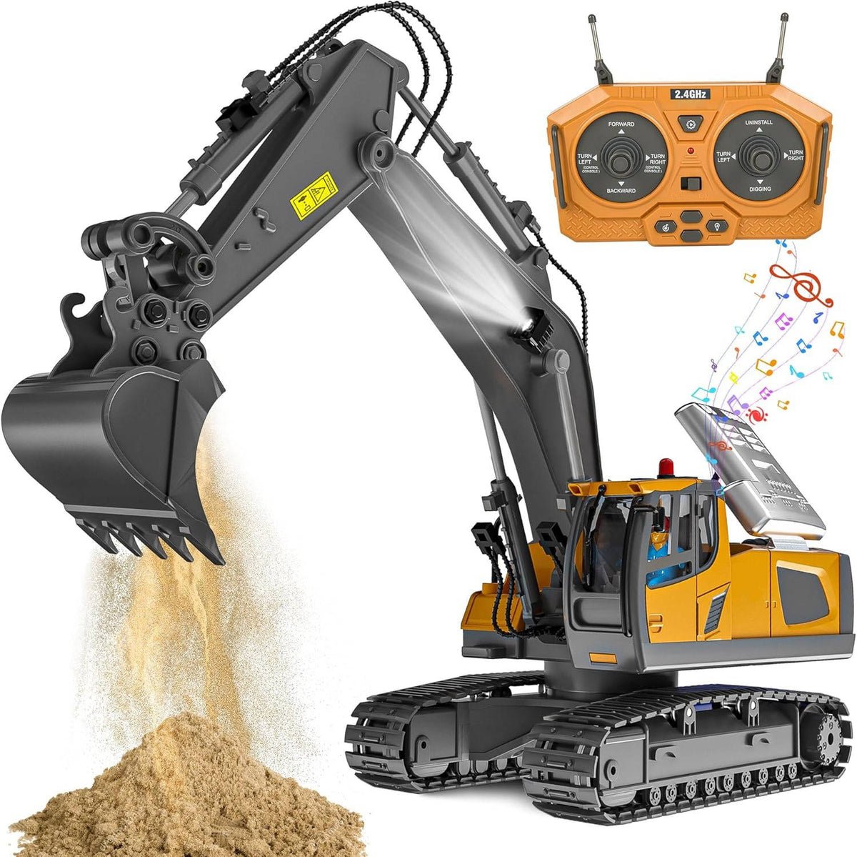 4WD Remote Control Excavator Bulldozer Dump