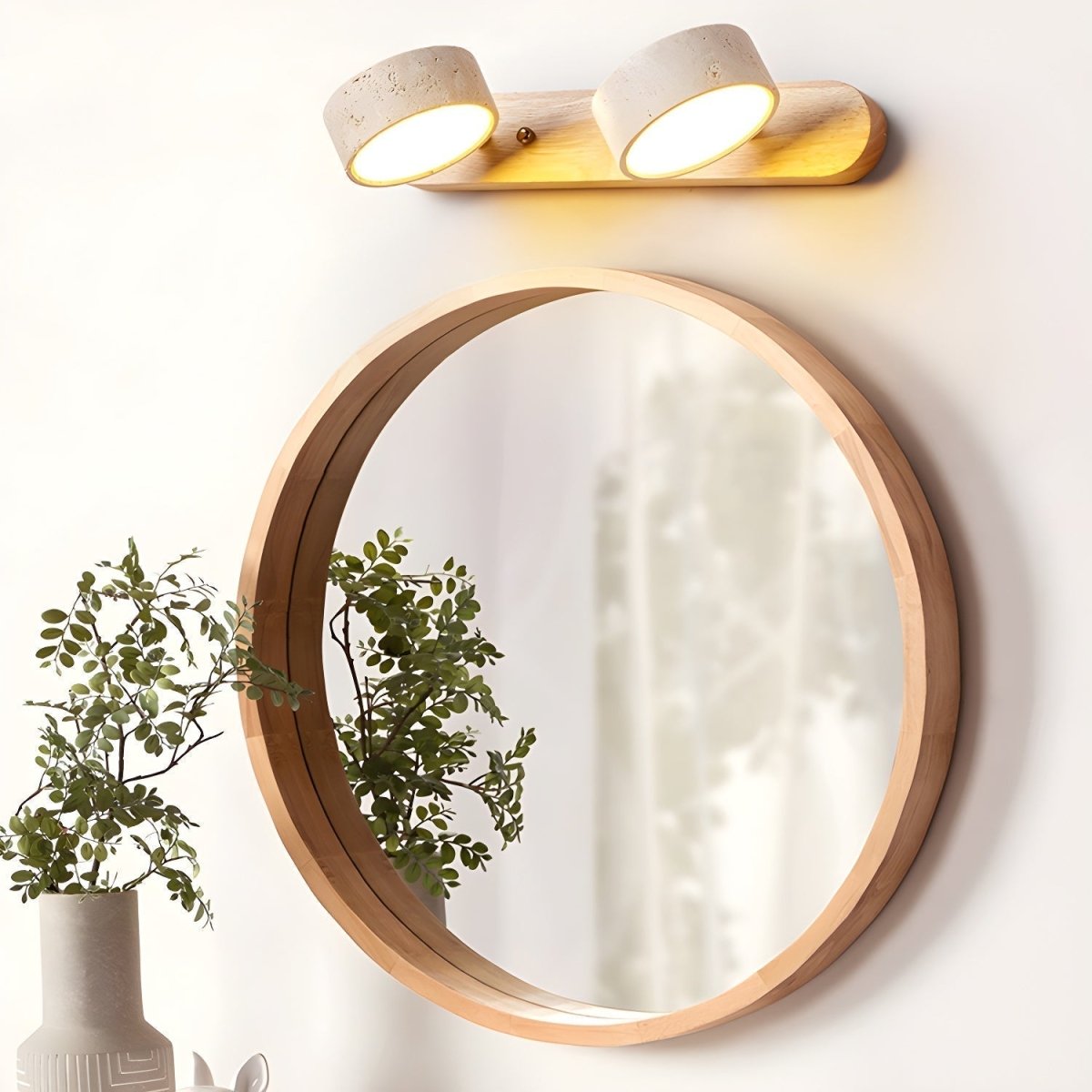 LUMÉNE – Travertine LED Wall Sconce for Architectural Luxury