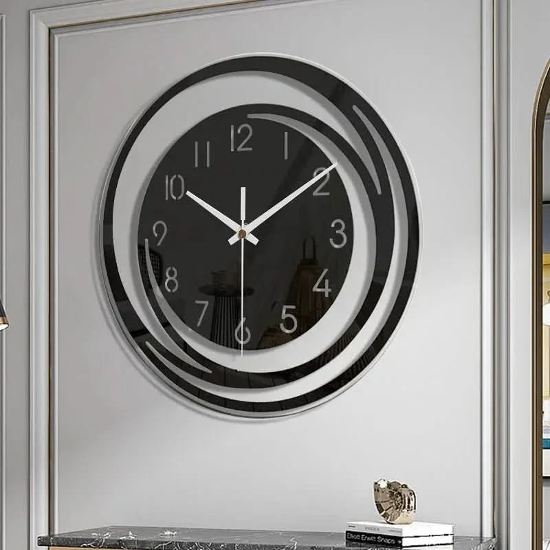 NordicTime Acrylic Wall Clock – Silent 3D Geometric Design for Modern Homes