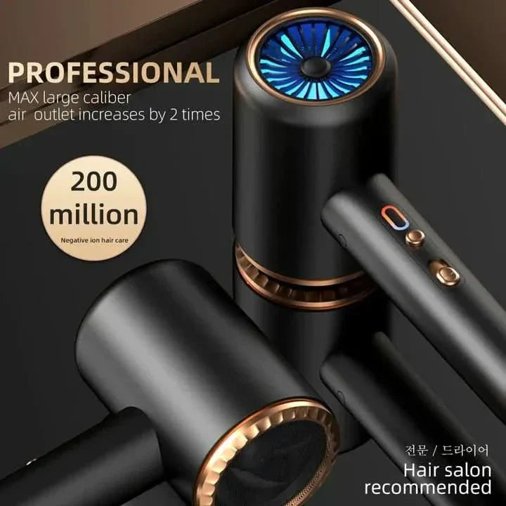 GLAMDRY – 2400W Ionic Hair Dryer for Fast, Frizz-Free & Shiny Styling