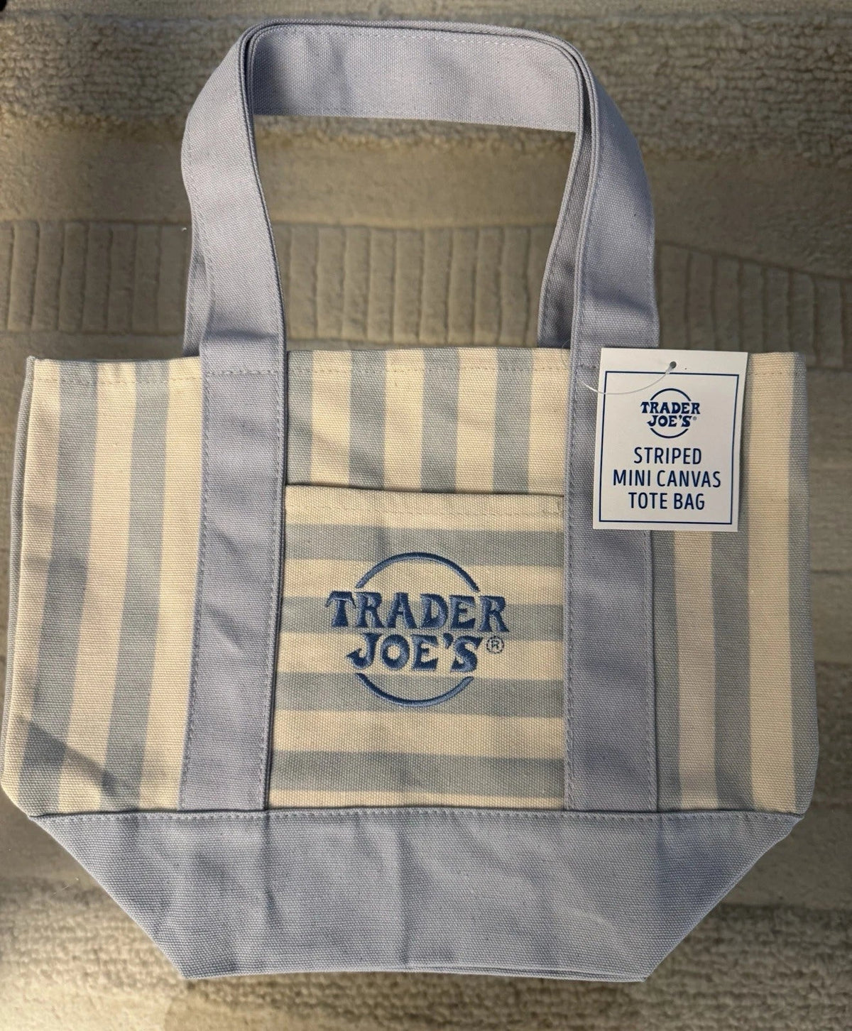 CHITHELABEL - Striped Canvas Mini Tote Set of 4