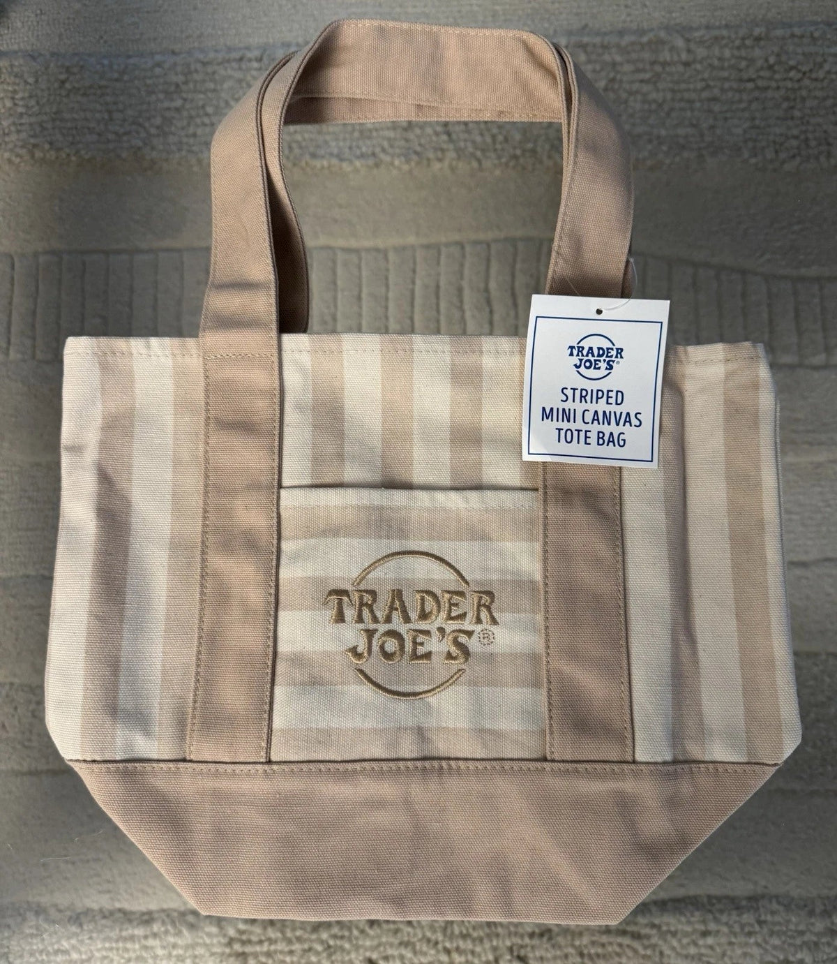 CHITHELABEL - Striped Canvas Mini Tote Set of 4