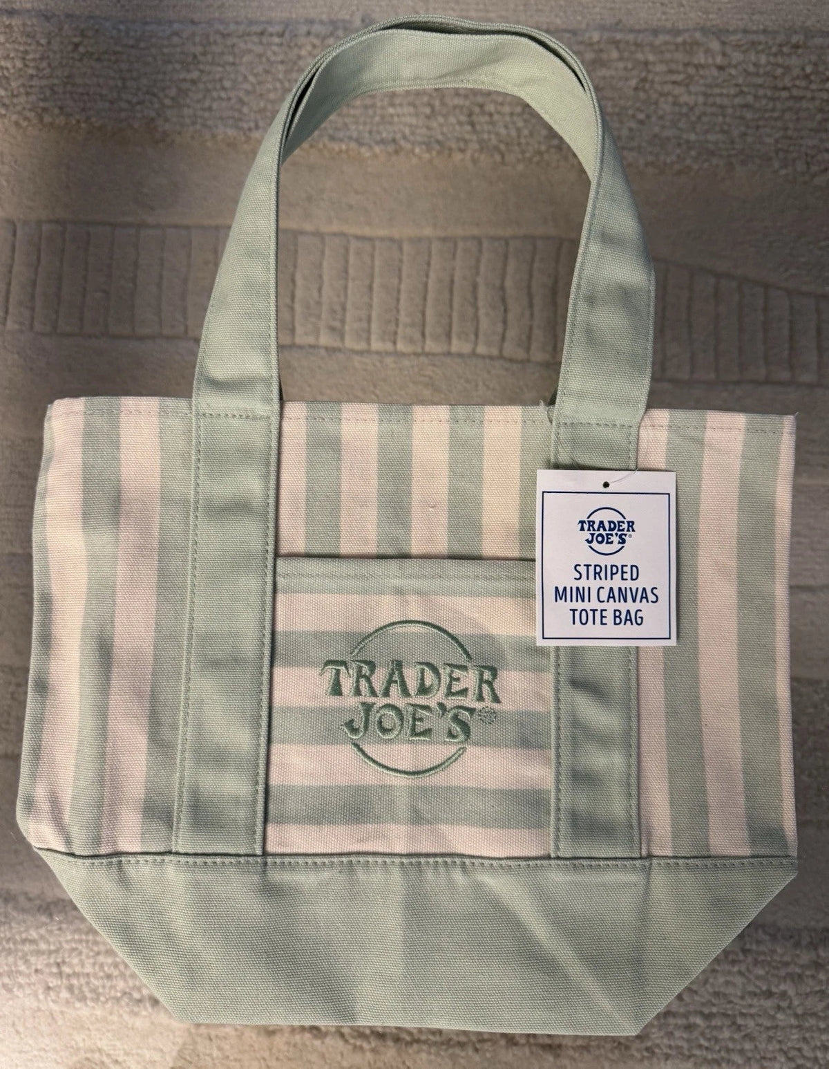 CHITHELABEL - Striped Canvas Mini Tote Set of 4