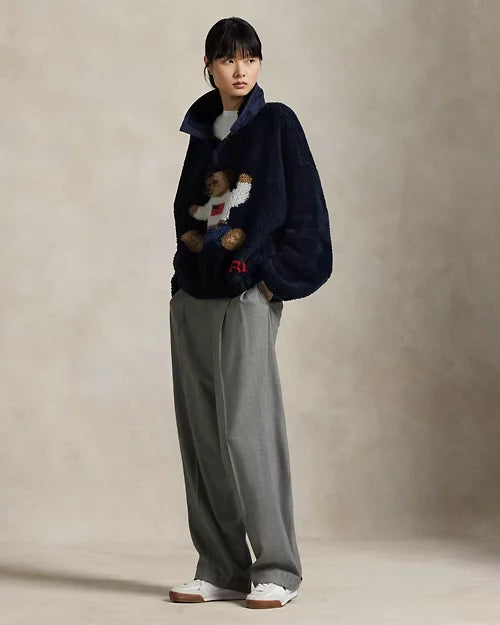 Faux Sherpa Bomber Jacket