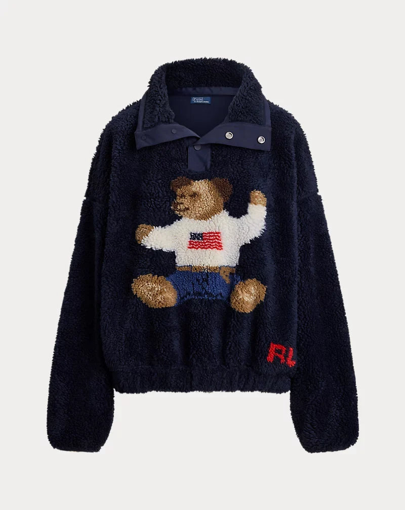 Faux Sherpa Bomber Jacket