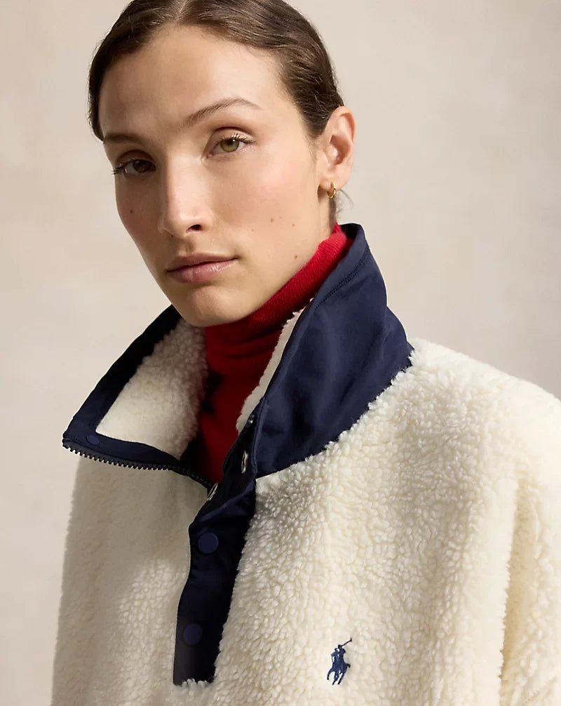 Faux Sherpa Bomber Jacket