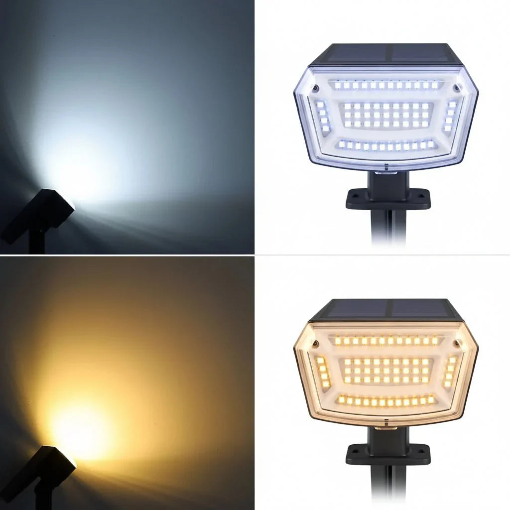 SUNBEAMER – Solar LED Floodlight with Long-Lasting Battery